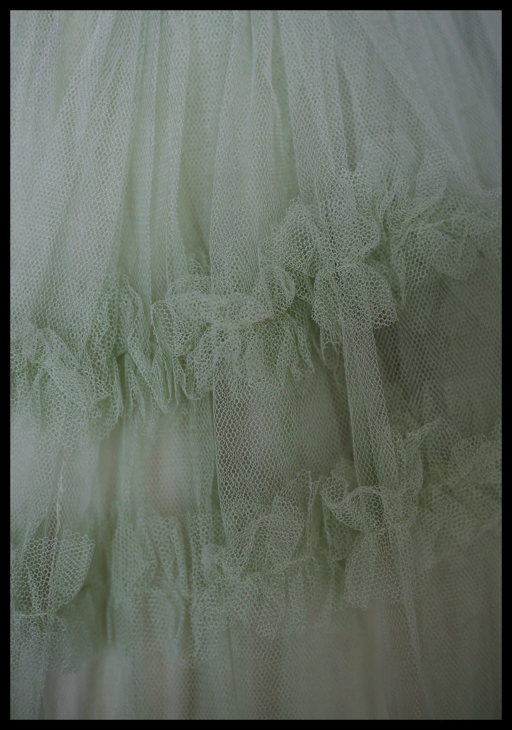 Vintage 1950s Green Tulle Dress