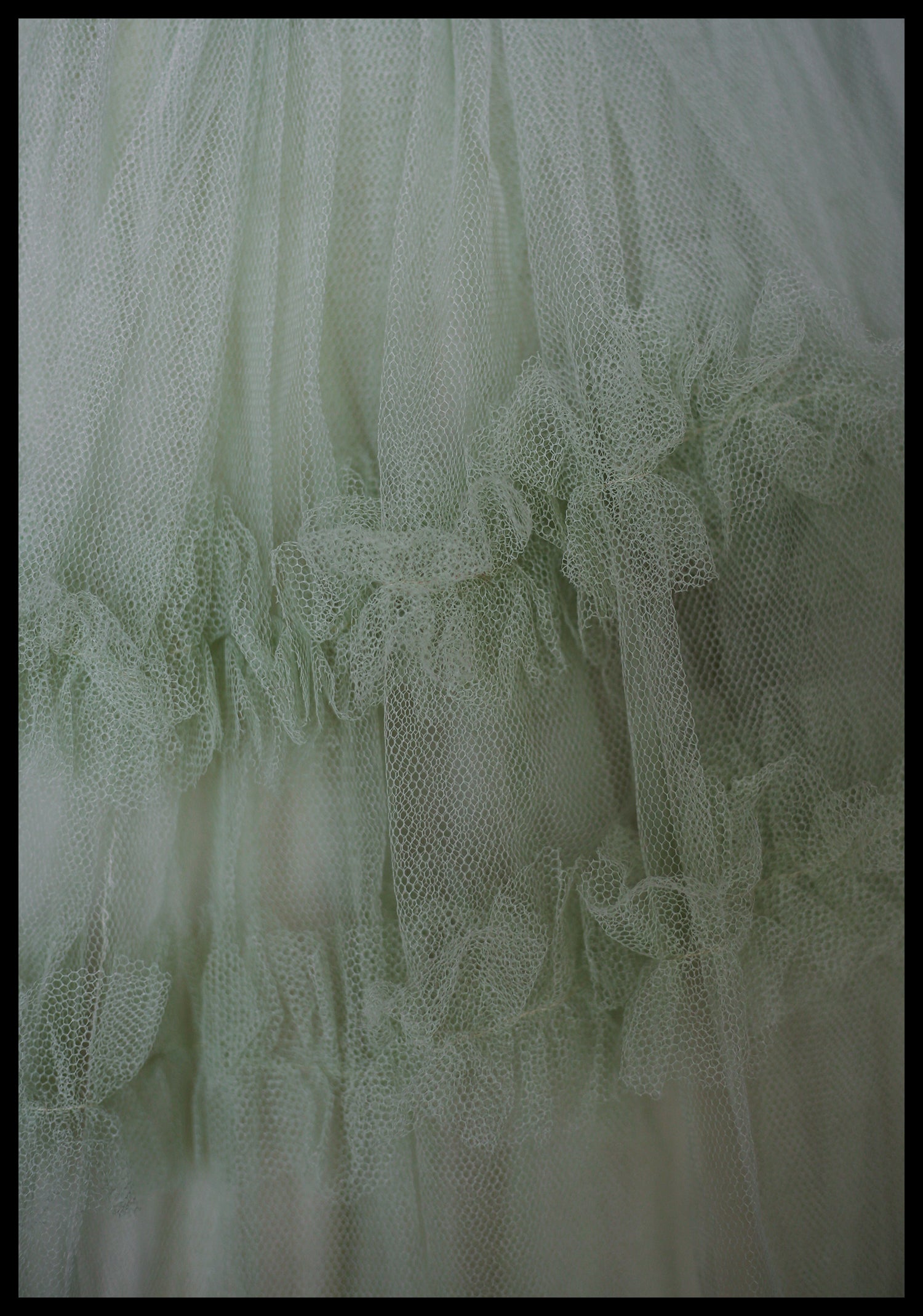 Vintage 1950s Green Tulle Dress