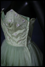 Vintage 1950s Green Tulle Dress