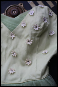 Vintage 1950s Green Tulle Dress