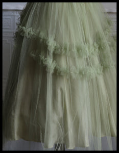 Vintage 1950s Green Tulle Dress