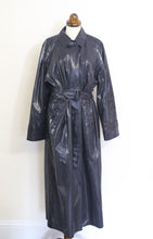 Vintage 1980s Shiny Black Snakeskin Mac