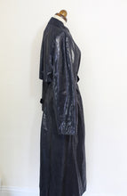 Vintage 1980s Shiny Black Snakeskin Mac