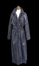 Vintage 1980s Shiny Black Snakeskin Mac