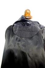 Vintage 1980s Shiny Black Snakeskin Mac