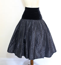Vintage 1980s Escada Black Silk Cocktail Skirt