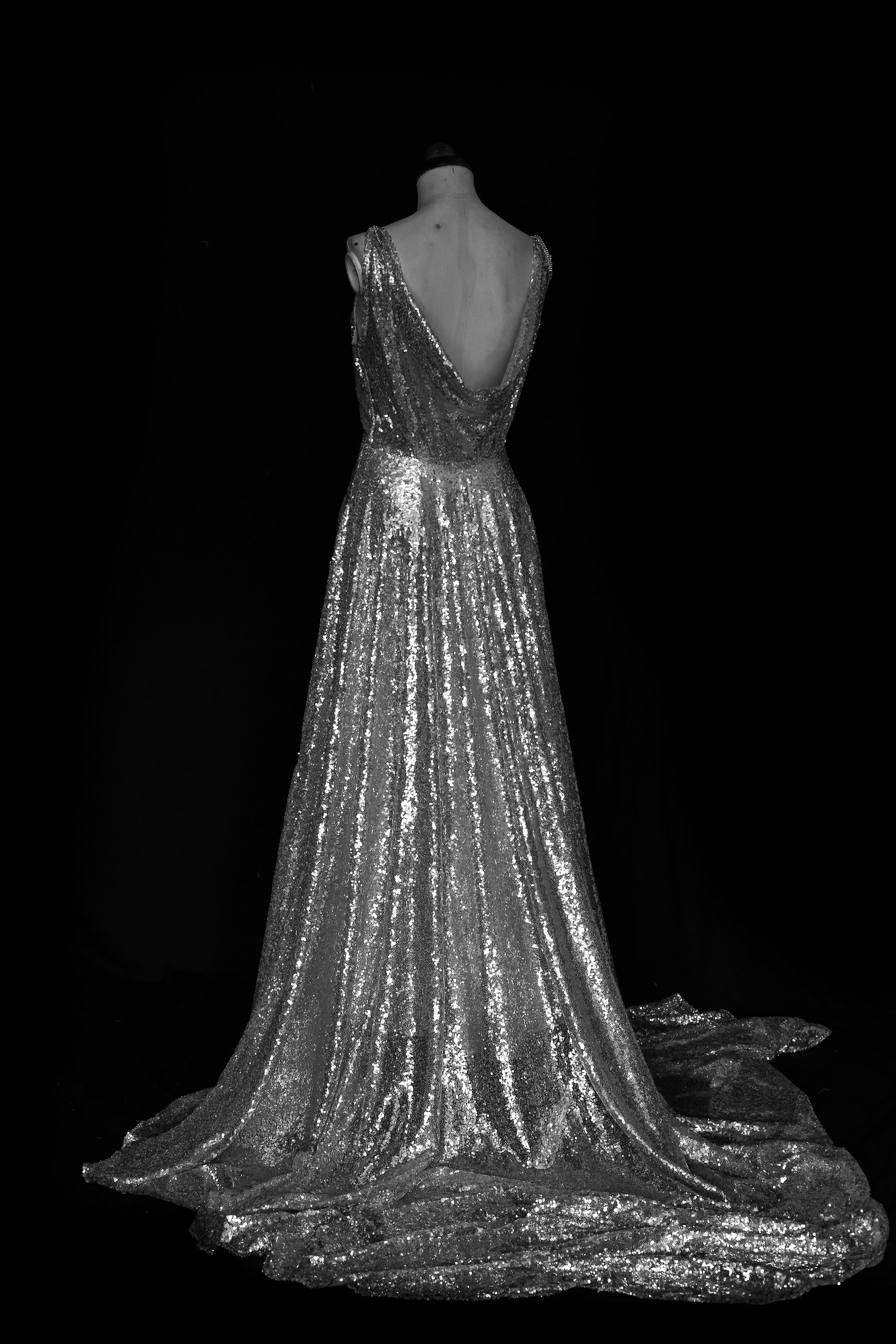Skye - Sequin Bespoke Cowl Back Gown ALEXANDRA-KING Skye - Sequin Bespoke Cowl Back Gown ALEXANDRA-KING