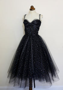 Cha Cha Black Disco Tulle Dress