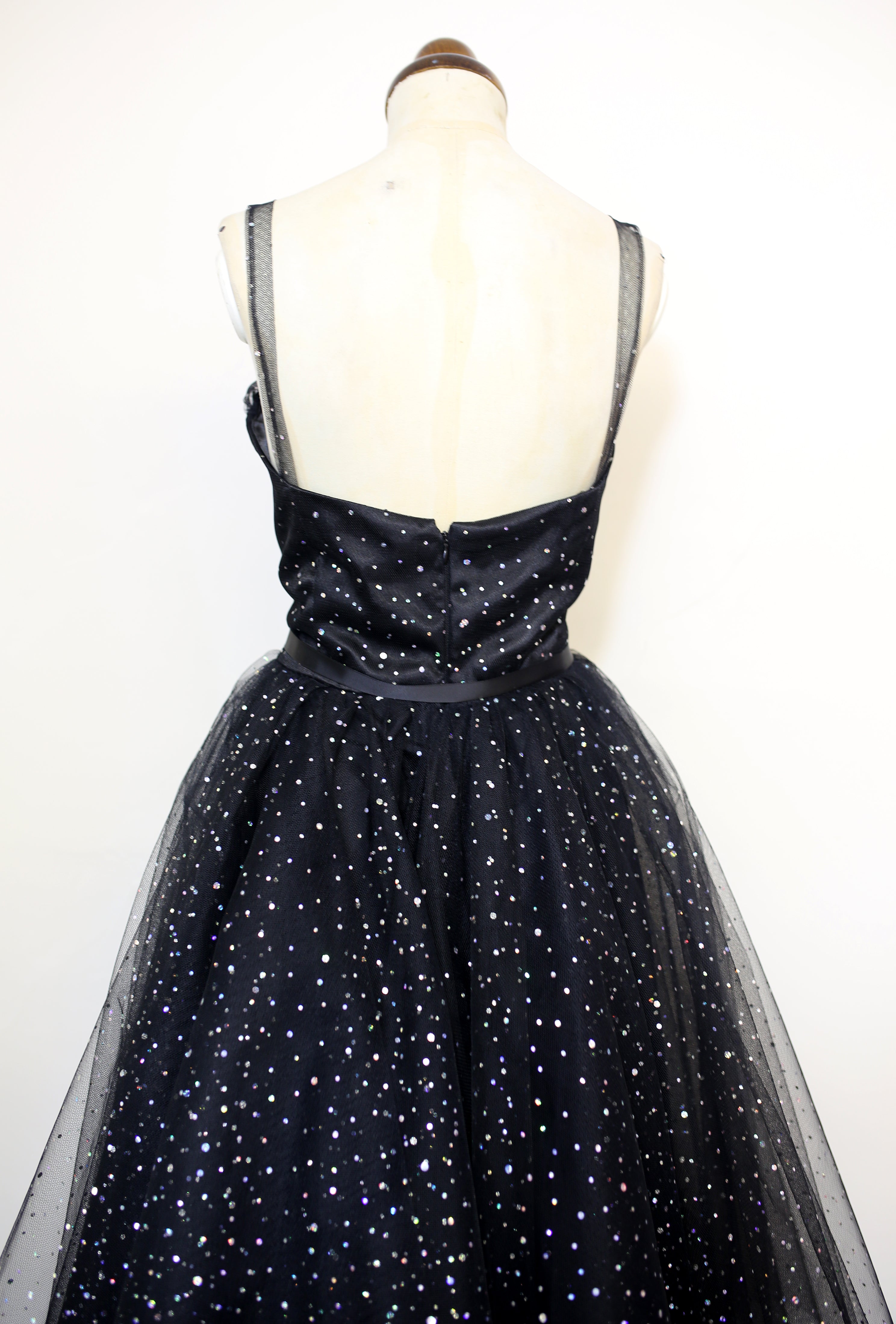 Cha Cha Black Disco Tulle Dress