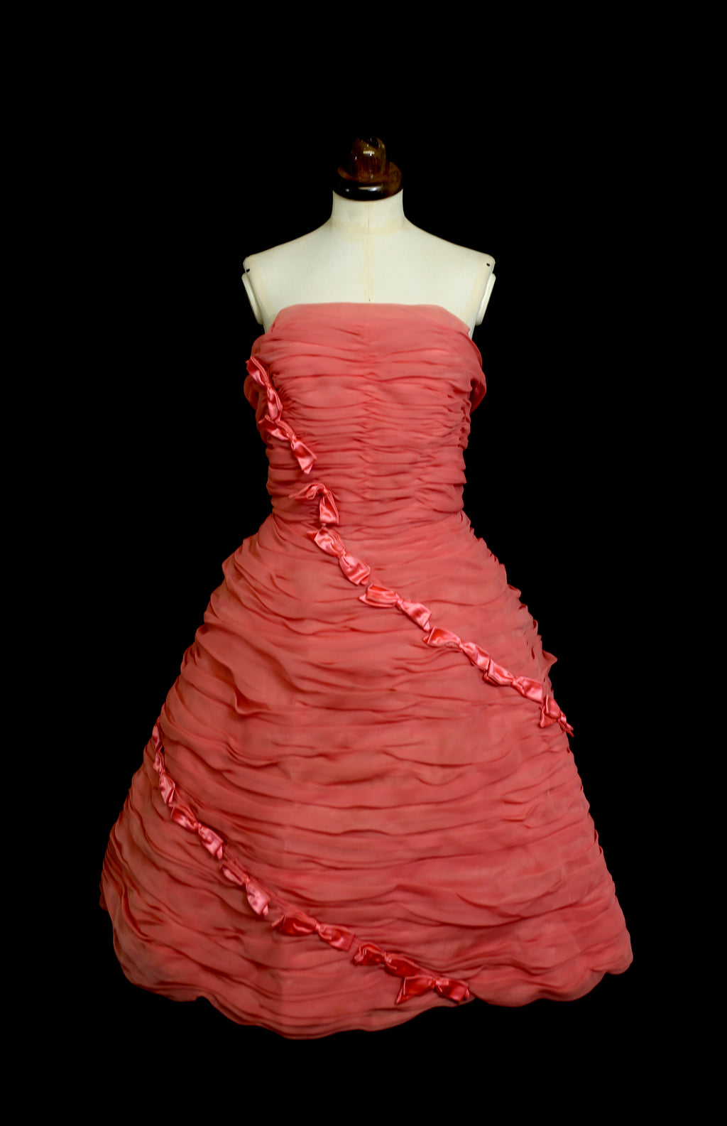 RESERVED Vintage 1950s Pink Candyfloss Cocktail Dress