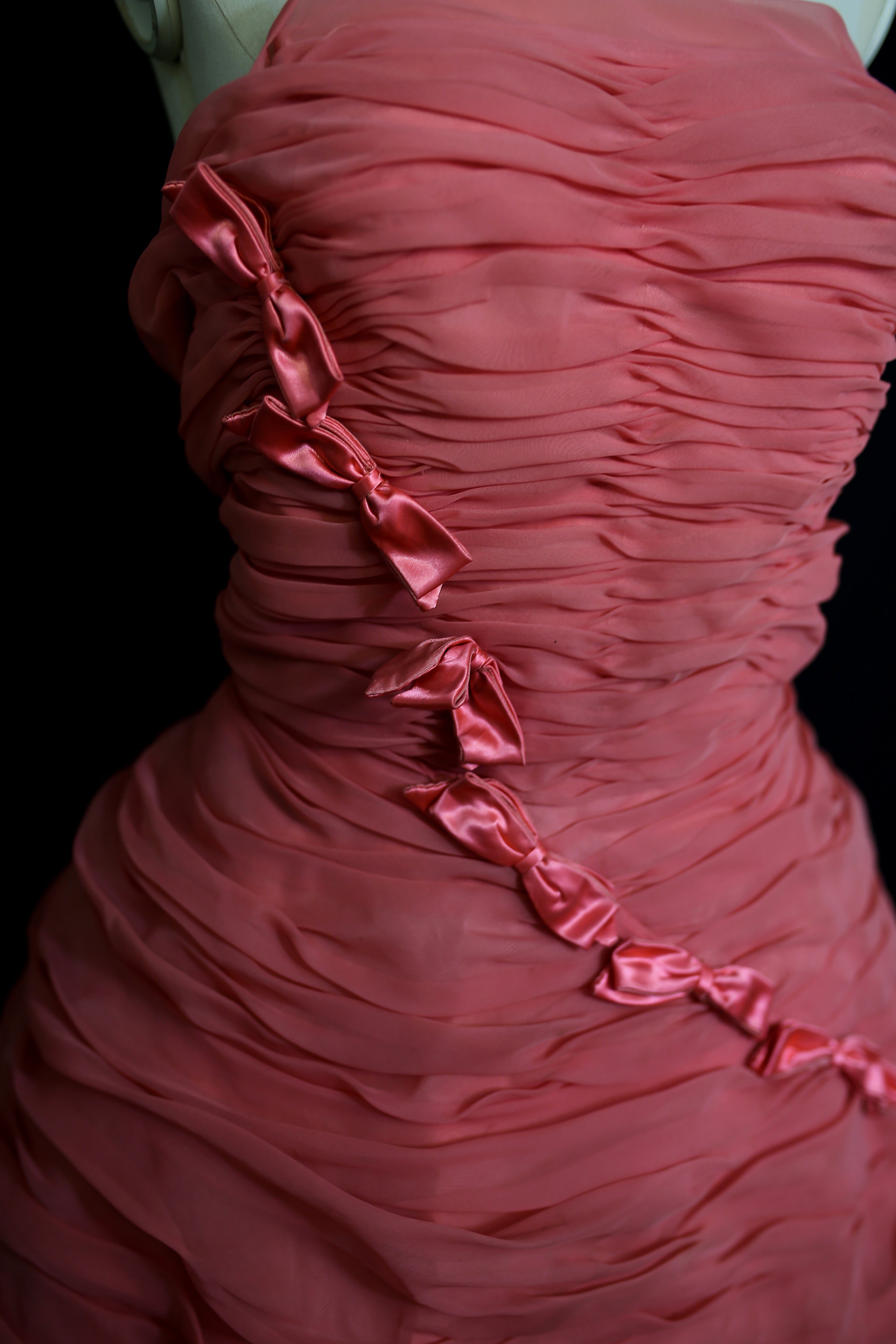 RESERVED Vintage 1950s Pink Candyfloss Cocktail Dress