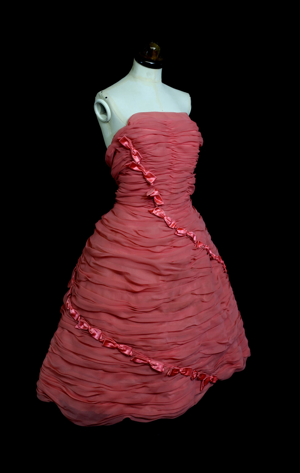 RESERVED Vintage 1950s Pink Candyfloss Cocktail Dress