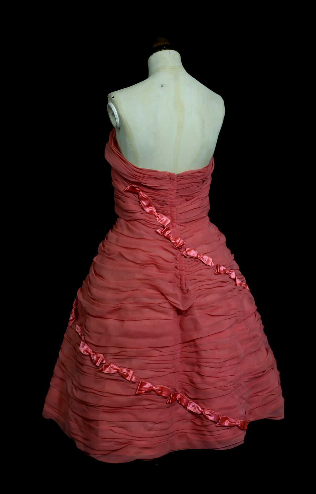 RESERVED Vintage 1950s Pink Candyfloss Cocktail Dress