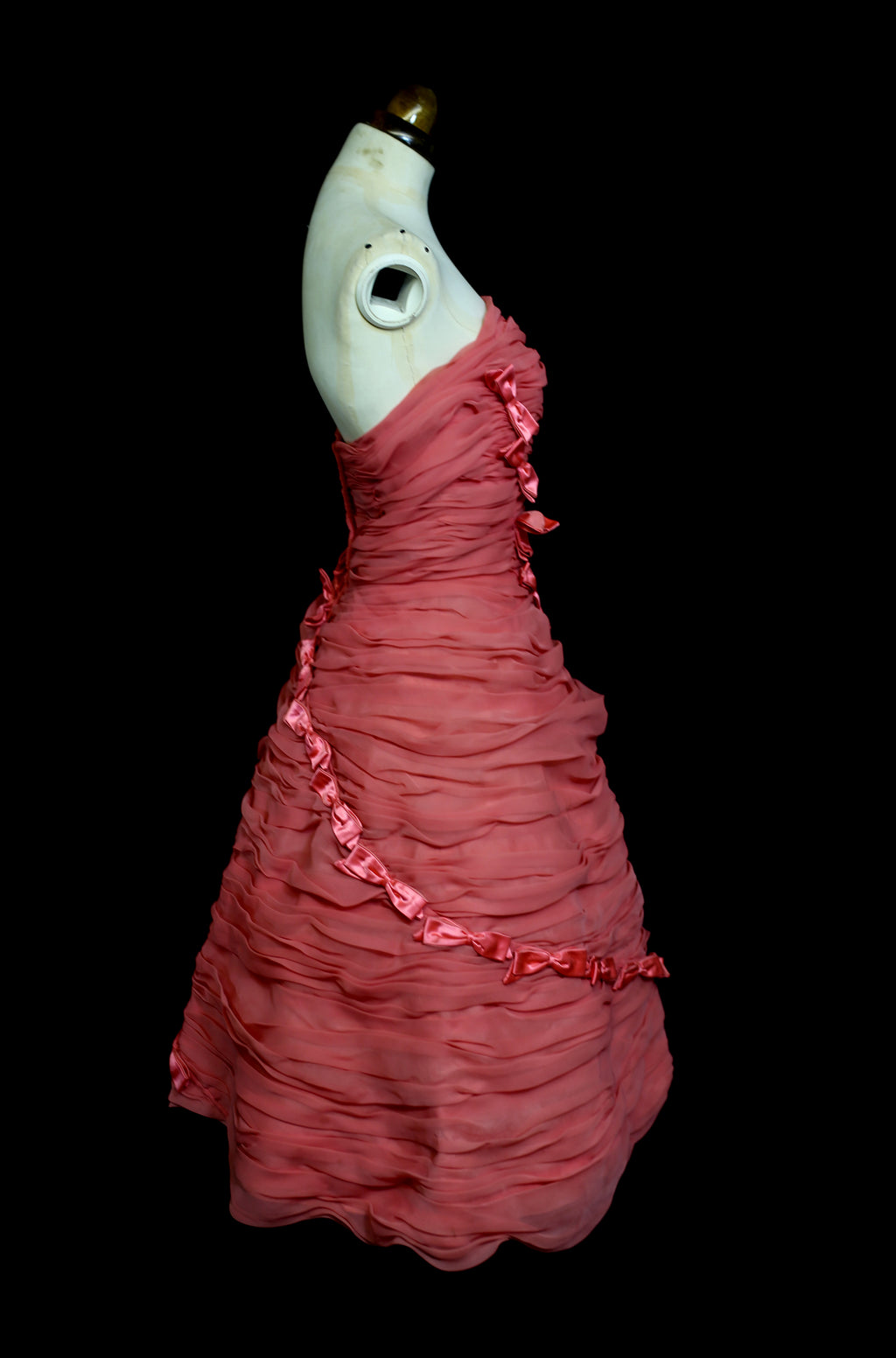 RESERVED Vintage 1950s Pink Candyfloss Cocktail Dress