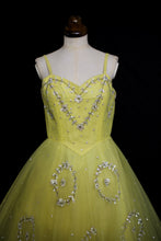 Vintage 1950s Yellow Sequin Tulle Cocktail Dress