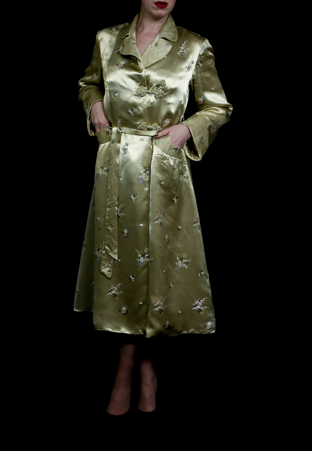 Vintage 1950s Silk Robe