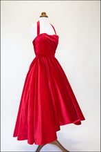 Crimson - Red Velvet Ballgown Dress