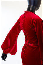 Myrna - Red Velvet Gown