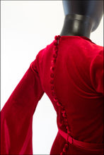 Myrna - Red Velvet Gown