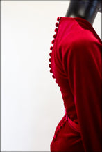 Myrna - Red Velvet Gown