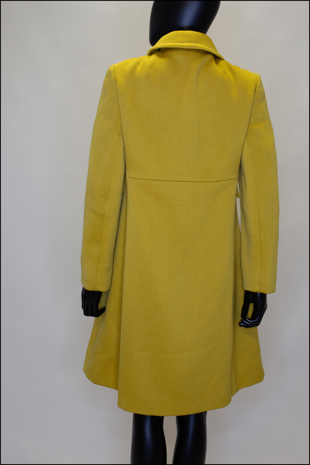 Vintage 1960s Yellow Wool Coat Suit