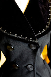 Vintage 1950s Black Wool Velvet Princess Coat – ALEXANDRAKING