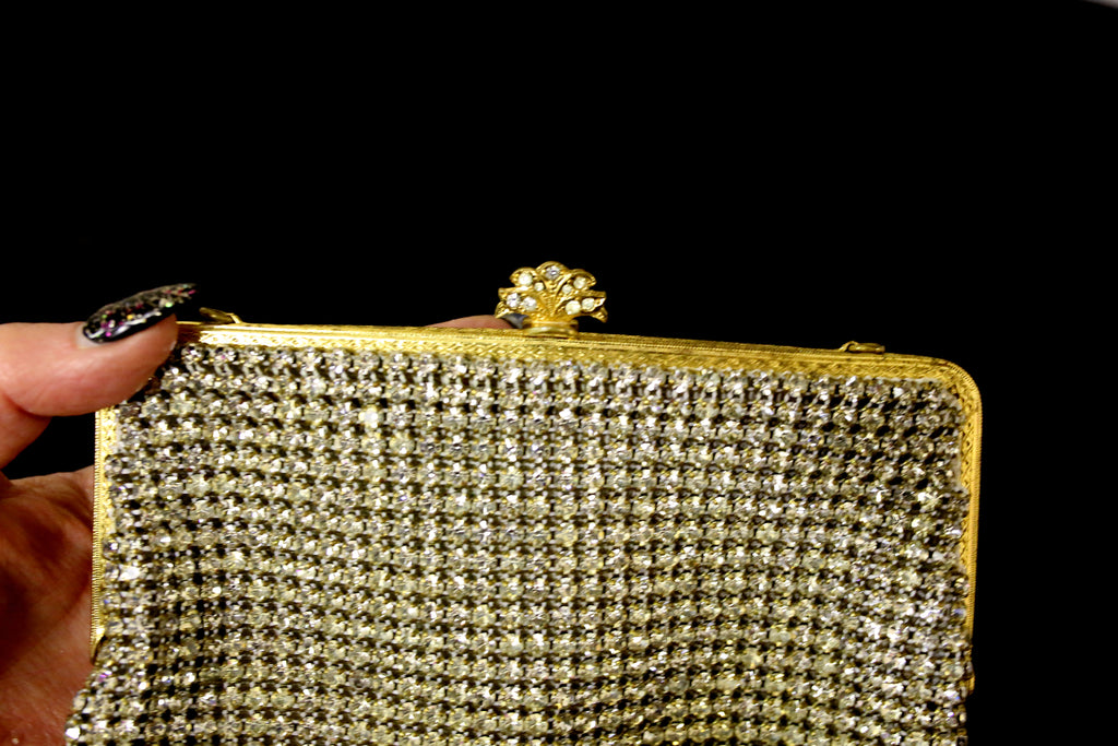 Vintage 1950s Rhinestone Cocktail Bag