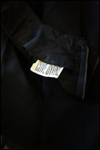 Vintage 1960s Black Chiffon Mini Dress