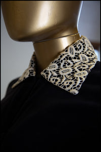 Vintage 1940s Black Velvet Evening Jacket
