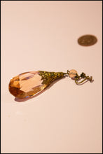 Vintage 1960s Large Pink Crystal Drop Earrings