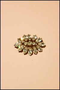 Vintage 1930s Classical Rhinestone Brooch