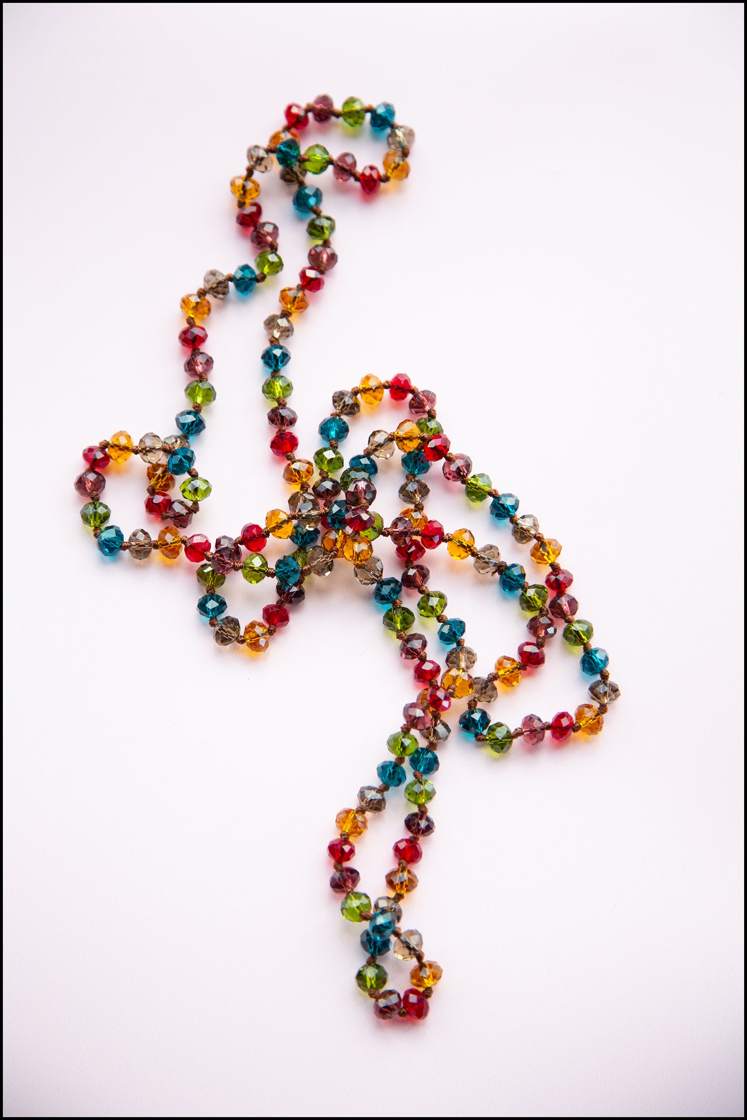 Vintage Rainbow Crystal Necklace