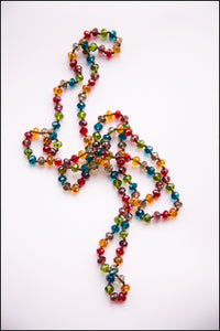 Vintage Rainbow Crystal Necklace