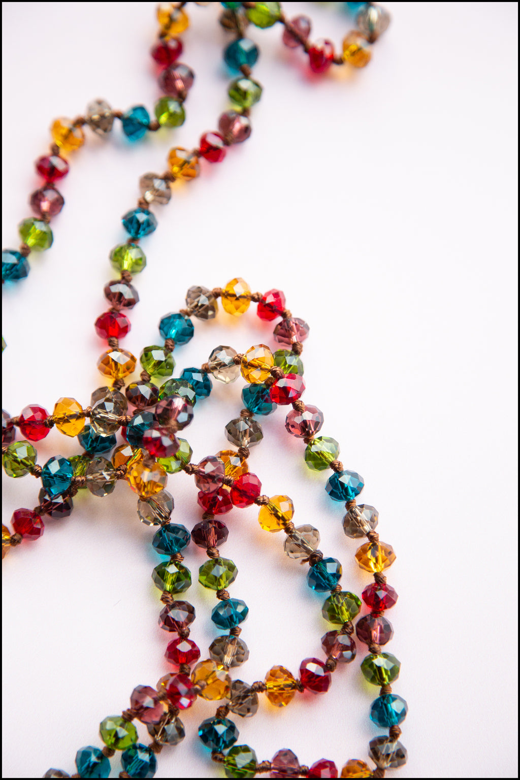 Vintage Rainbow Crystal Necklace