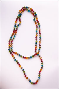 Vintage Rainbow Crystal Necklace