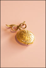 Vintage 1980s Gold Scent Locket
