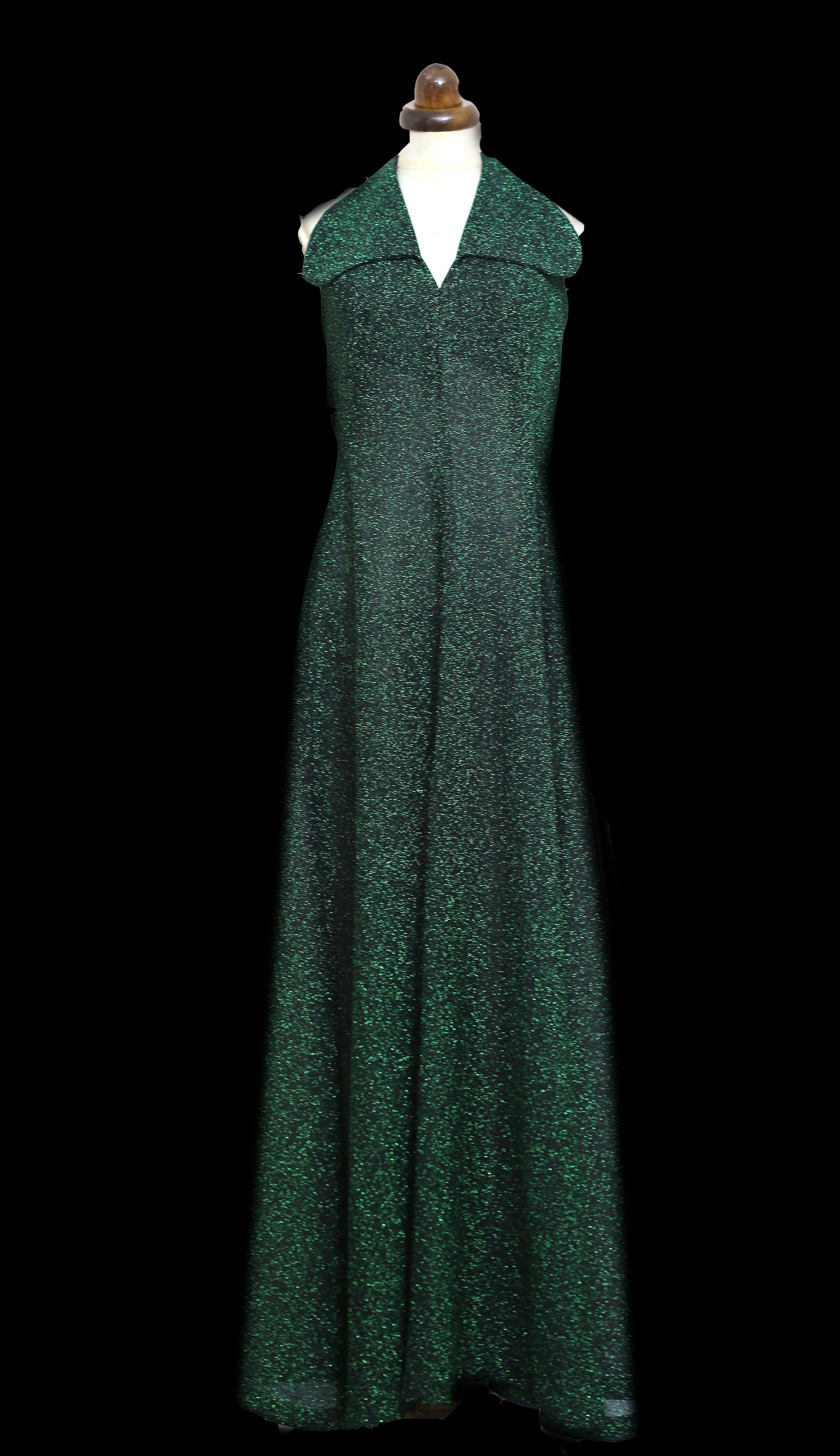 Vintage 1970s Emerald Green Lurex Maxi Dress – ALEXANDRA-KING