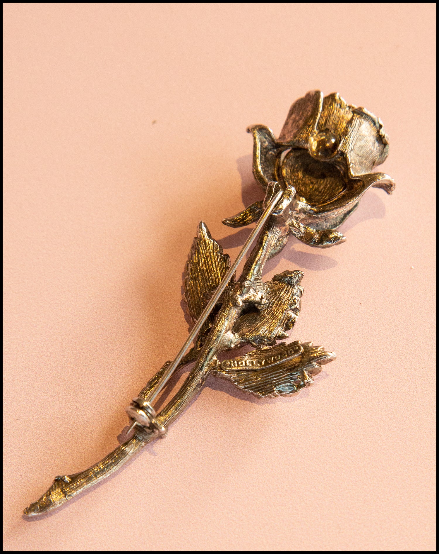 Original Vintage 1950s Hollywood Rose Brooch