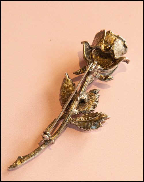 Original Vintage 1950s Hollywood Rose Brooch
