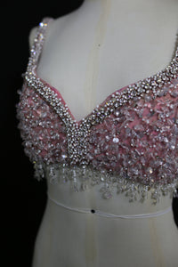 Vintage 1950s Crystal Burlesque Bra