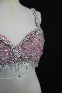 Vintage 1950s Crystal Burlesque Bra