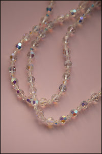 Vintage 1960s Crystal Double Strand Necklace