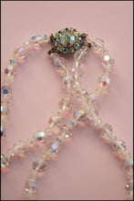 Vintage 1960s Crystal Double Strand Necklace