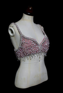 Vintage 1950s Crystal Burlesque Bra