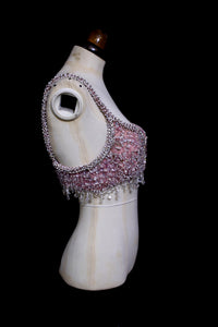 Vintage 1950s Crystal Burlesque Bra