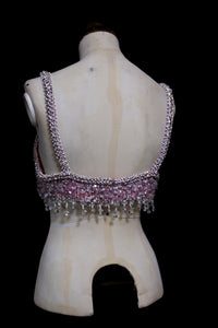 Vintage 1950s Crystal Burlesque Bra