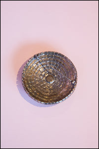 Vintage 1980s Large Rhinestone Shield Brooch