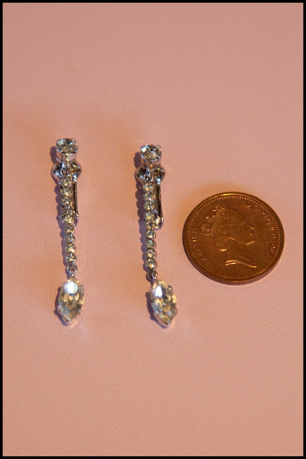 Vintage Crystal Drop Earrings