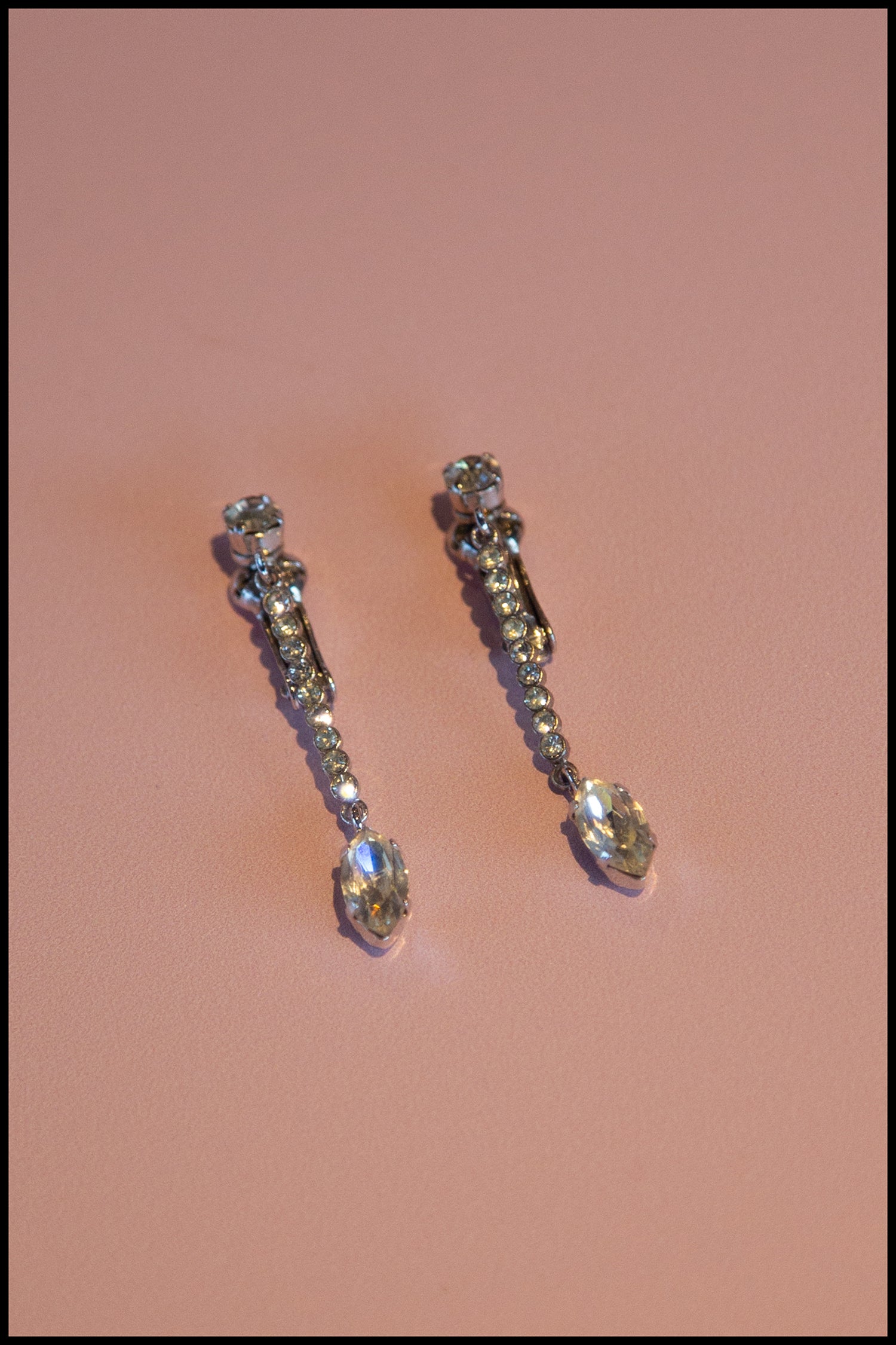 Vintage Crystal Drop Earrings