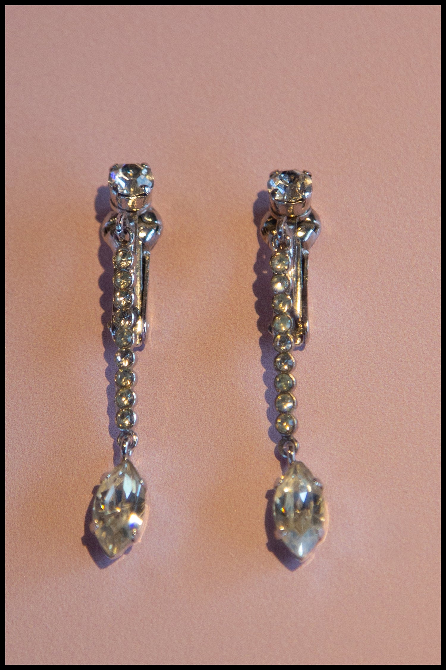 Vintage Crystal Drop Earrings